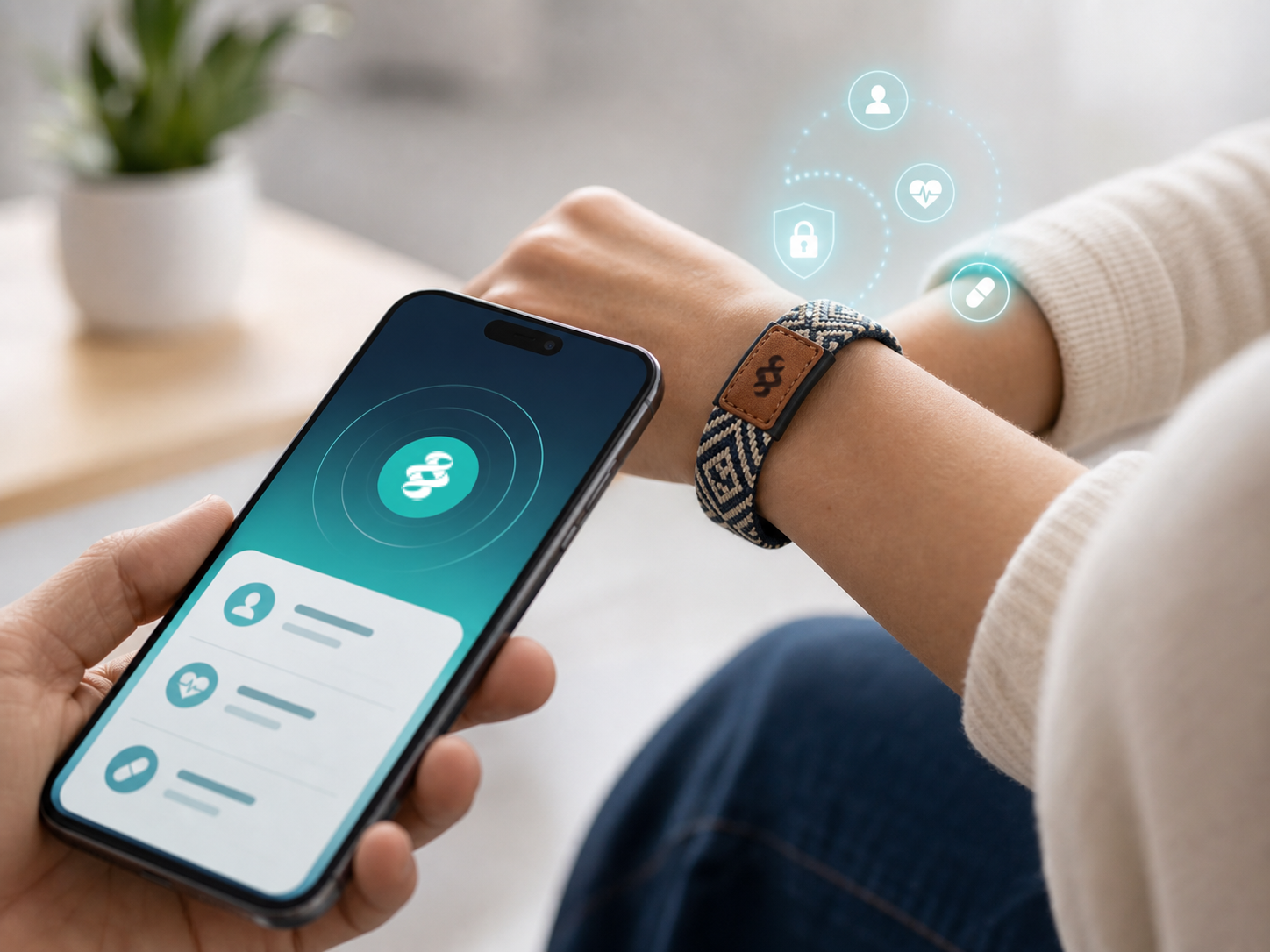 Escaneo NFC de pulsera AEVA